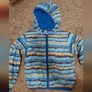 Columbia Kids Raincoat - Blue and Yellow Stripes